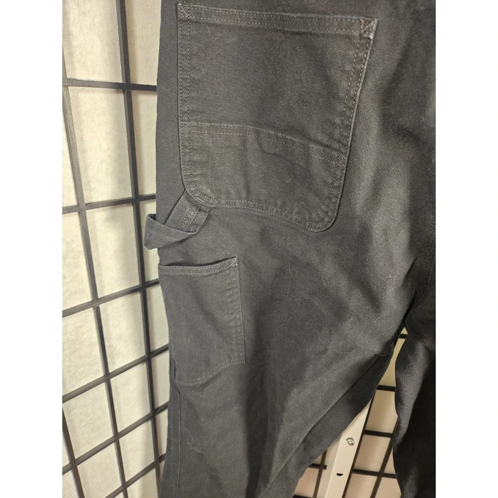 Carhartt Relaxed Fit Men's Black Canvas Carpenter Pant - 38x 32